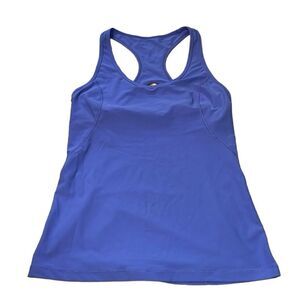 Fitted Exercise Tank Top, racerback, purple, Medium
